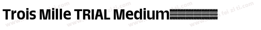 Trois Mille TRIAL Medium字体转换